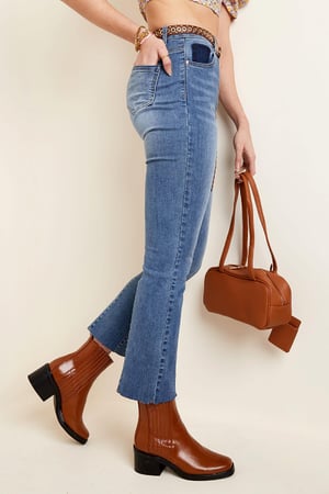 Enkellange stretch jeans Blauw XS h5 Afbeelding3